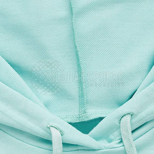 Sudadera Corta con Capucha para Mujer, Fabricada en Fábrica, Resistente al Viento, Transpirable, de Algodón, de la Mejor Calidad, Estilo Casual, con Capucha y Cierre Frontal - Product Image 3