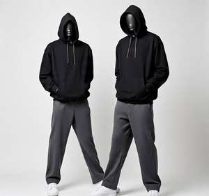 Conjunto Deportivo de Dos Piezas de Felpa de Algodón Premium para Hombre, Hecho a Medida, 2026, en Venta en Línea - Product Image 3