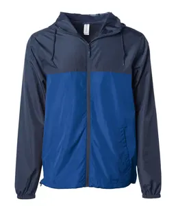 Chaqueta cortavientos de lluvia de alta calidad para hombre, chaqueta cortavientos deportiva ligera impermeable con capucha Oem - Product Image 2