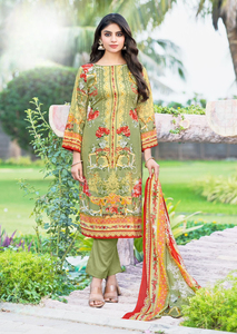 ชุดเดรสสไตล์ปากีสถานพิมพ์ลายแฟนซีสำหรับผู้ใหญ่สำหรับงานปาร์ตี้อินเดียและปากีสถาน - Product Image 3