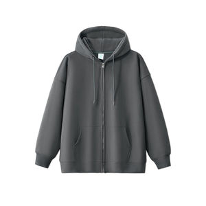 Sudaderas con cremallera completa Heavyweight French Terry Algodón de alta calidad Sudaderas con capucha con cremallera completa Sudadera con capucha bordada personalizada Zip up - Product Image 1