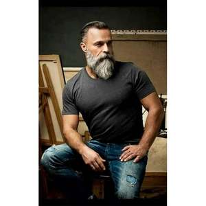 100% algodón. Camisa básica de cuello redondo de color sólido para hombre, camiseta informal de manga corta transpirable que absorbe la humedad. - Product Image 5