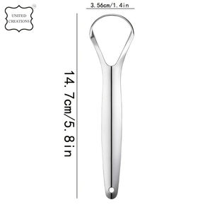 Grattoir à langue en acier inoxydable de haute qualité Réduction efficace de la mauvaise haleine Nettoyeurs de langue en cuivre - Product Image 3