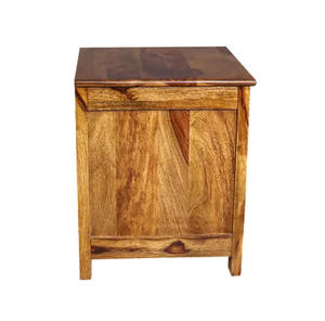 Table de chevet moderne en bois massif, personnalisée et fabriquée à la main, meuble de rangement poli de haute qualité pour un usage domestique - Product Image 6