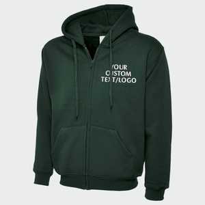 Regular Fit 100% Cotton Fleece <b>Hoodie</b> <b>Soft</b> Comfort Relaxed Mobility Warm Interior Windproof Breathable for Long Drives Gym - Product Image 1