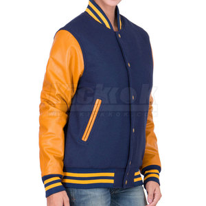 Chaqueta de Invierno de Punto con Botones y Mangas Largas de Alta Calidad para Mujer, Chaqueta Letterman con Estampado Personalizado - Product Image 4
