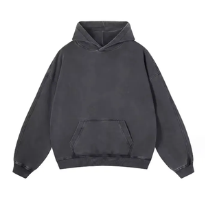 Custom <b>Purple</b> Color 100% Cotton Blank Plain Heavyweight Oversized <b>Hoodies</b> Unisex Custom Logo Plus Size <b>Men's</b> <b>Hoodies</b> - Product Image 3