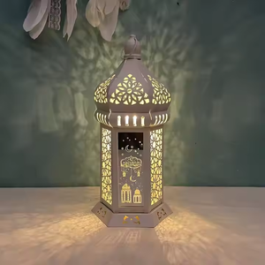 โคมไฟรอมฎอนสำหรับมุสลิมโคมไฟลมเหล็กโคมไฟอาหรับงานประดิษฐ์โคมไฟตกแต่งเดือนรอมฎอน - Product Image 1