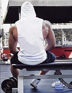 Vente en gros Chemise sans manches Gym Workout Muscle Débardeurs pour hommes en coton Stringer Musculation - Product Image 3