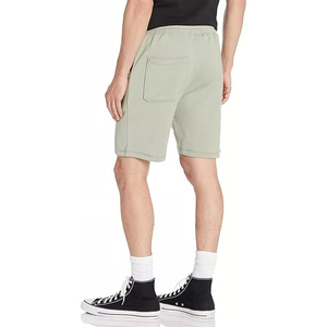 Pantalones Cortos de Felpa Personalizados para Hombre, Al Por Mayor, Mezcla de Algodón, Estilo Casual de Verano, Diseño Sólido, Cordón Ajustable, Cintura Elástica, Bolsillos Laterales - Product Image 5