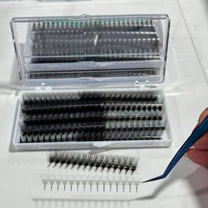 Nuevas Extensiones de Pestañas Postizas Coreanas de Fibra PBT 6D de Volumen Completo Hechas a Mano, 1000 Fans/Caja, Sueltas, 0.03mm, Pestañas Nhu Y Hechas en Vietnam - Product Image 5