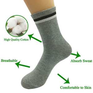 Vente flash : 5 paires de chaussettes de compression rayées en polyester respirant pour femmes, usage quotidien, antibactériennes, séchage rapide, bordure élastique, par BS - Product Image 3