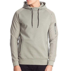 Sudadera con capucha de gran tamaño de invierno Unisex para hombre, 100% de algodón, Polar, transpirable, patrón sólido, ropa de calle bordada básica - Product Image 1
