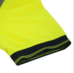 Polo de travail haute visibilité pour homme, manches courtes, réfléchissant, en coton, nylon et polyester, de bonne qualité - Product Image 6