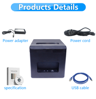 Imprimante de reçu thermique 80mm Offre Spéciale imprimante de reçu POS thermique 80mm bleu -- impression de reçu d'imprimante thermique Wifi de dent