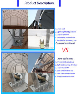 <span class=keywords><strong>Abri</strong></span> de stockage extérieur <span class=keywords><strong>en</strong></span> acier imperméable à installation rapide pour le stockage sur chantier - Product Image 3