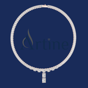 925 Sterling Silver Zircon <b>Necklaces</b> Pendant Fashion Sterling Silver Jewelry <b>Statement</b> for Women - Product Image 1