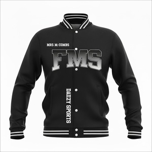 Chaqueta Universitaria Personalizada Sublimada para Hombre, Reversible, para Equipos Deportivos de Invierno, Uniformes Escolares, Ropa de Calle de Moda, Letra Frontal - Product Image 4