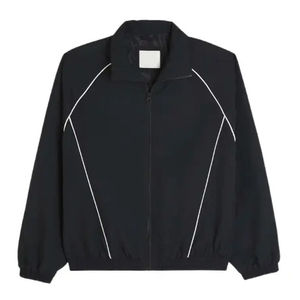 Veste coupe-vent imperméable d'hiver pour homme en toile personnalisée Logo avant Fermeture éclair légère pour la course à pied le golf le vélo de montagne - Product Image 5