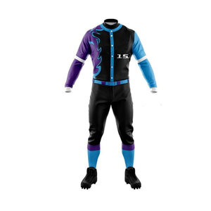 Uniformes de Béisbol Totalmente Personalizados, Hechos con Material Transpirable, Último Diseño, 100% Poliéster - Product Image 2