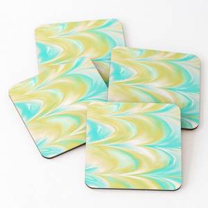 1705 sous-verres de service de thé imprimés en émail de bois 4 pièces ensemble meilleur prix meilleur conception usine sous-verres de logo personnalisé pour les boissons - Product Image 3