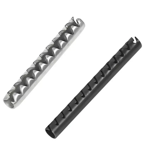 Goupille à ressort rainurée et axe cannelé en acier inoxydable DIN, couleur personnalisée, revêtement TiCN, tête cylindrique, tailles M2-M6 - Product Image 1