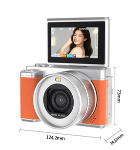 กล้องดิจิตอล WiFi 5K 80MP ถ่ายภาพ 180 องศา หน้าจอคู่พลิกได้ ซูม 18 เท่า ออโต้โฟกัส วีล็อกกิ้ง เลนส์มาโครแบบกว้าง ไฟ LED ในตัว - Product Image 1
