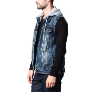 Chaleco Vaquero de Invierno de Talla Grande, Diseño OEM, Estilo Vintage, Sin Mangas, Informal, para Hombre, de Alta Calidad, 2025 - Product Image 3