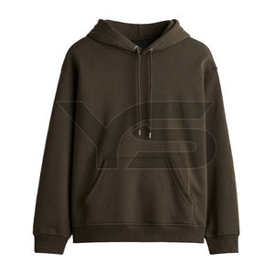 Sweats à capuche en molleton de coton personnalisés pour hommes avec broderie 3D, poids du tissu 400g, broderie machine, style streetwear et cordon de serrage - Product Image 4