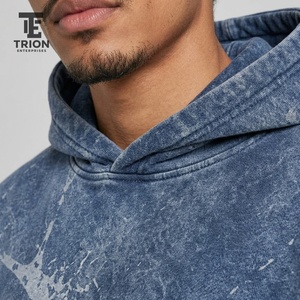 High quality men acid wash <b>hoodies</b> with distinctive printed designs soft fabric comfortable fit and <b>trendy</b> urban fashion appeal - Product Image 6