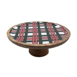 Wholesale Bulk Natural Wood <b>Cake</b> <b>Stand</b> Round Shape Single <b>Tier</b> <b>Cake</b> <b>Stand</b> Serving Tray Tabletop for Restaurants - Product Image 5