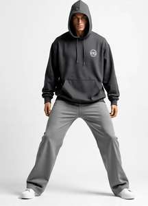 Vêtements de sport décontractés pour hommes en gros, ensembles de survêtements de jogging personnalisés pour hommes, survêtements en polyester et coton pour hommes - Product Image 6