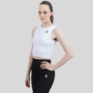 Soutiens-gorge de sport confortables GA Sports White Vest - Product Image 5