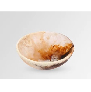 Tazón de resina para servir ensalada hecho a mano de resina brillante, tazón de comida de resina para uso decorativo en el hogar y restaurantes - Product Image 4