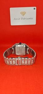 14K chapado en oro Moissanite Iced Out Premium reloj mecánico hombres y mujeres inundado estilo Hip Hop regalo - Product Image 4