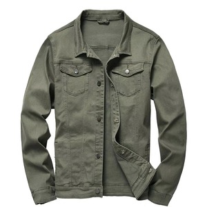 Veste en jean pour homme de haute qualité, logo personnalisé sur le devant, col montant, 100% coton, style streetwear, veste d'hiver - Vente en gros d'usine - Product Image 1