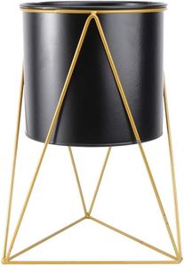 Macetas de macetas de hierro de nuevo diseño con soporte, Juego de 2 macetas de Metal decorativas, fabricante y exportador al por mayor - Product Image 6