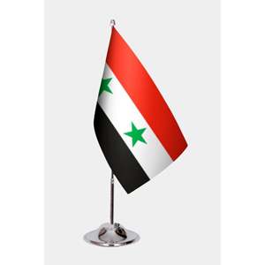 Digital Printing Syrian <b>Flag</b> with Aluminum <b>Pole</b> and Cloth Material - Product Image 1