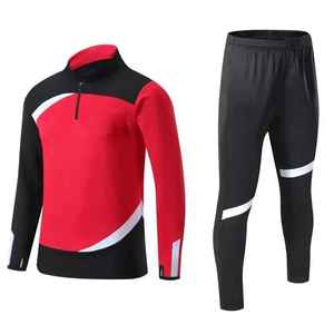 New Jersey Sets Deportes de manga larga Kits de uniformes de fútbol Hombres Chaqueta de entrenamiento de fútbol Chándal de fútbol Fútbol Personalizado - Product Image 2