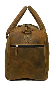 Sac polochon en cuir véritable imperméable personnalisé sac de sport de week-end usine vente en gros livraison de nuit - Product Image 3
