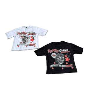 T-shirt personnalisé à épaules tombantes pour hommes, coupe cousue T-shirt en coton épais à col rond T-shirt court Boxy surdimensionné - Product Image 2