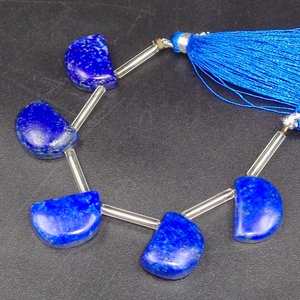 Pierres précieuses naturelles Lapis Lazuli perles en forme de D prix de gros Bracelet collier bijoux pour femmes MM perles en vrac guérison Chakra - Product Image 4