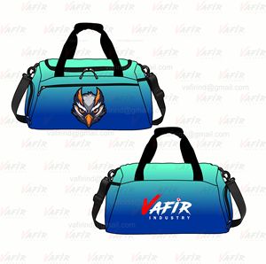 Design d'équipe personnalisé Sac de sport Joli sac de sport design Votre propre sac de sport design Fabricant professionnel Vafir Fabriqué au Pakistan - Product Image 3