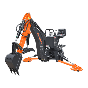 Nouvelle pelle rétrocaveuse de tracteur 7' avec bras articulé, godet de 12 pouces, grappin hydraulique, pompe à engrenages autonome, réservoir hydraulique et moteur principal - Product Image 5