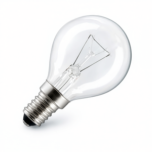 Ampoules incandescentes sphériques transparentes 25W 125-130V E14 - Product Image 2