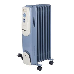 Radiatore Elettrico Kooper a 7 Elementi 1500W Blu e Avorio con Termostato Regolabile - Product Image 1