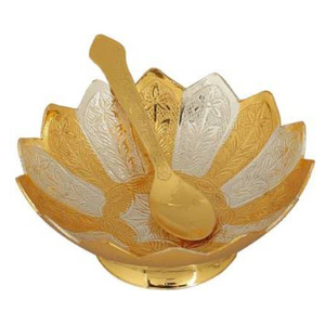 Bol de service doré décoratif en métal de luxe bol à fruits et légumes décorations de table ustensiles de cuisine utiliser bol de service - Product Image 3