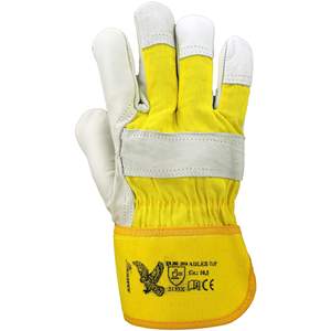 Ventas calientes XL Tamaño Doble Palma Seguridad Guantes de extinción de incendios Anticorte y antiimpacto Resistente al fuego Protección de cuero dividido - Product Image 3