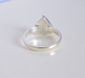 925 Silver Bezel Set <b>Ring</b> Collet, 3x3 To 30x30 MM Trillion Shape Gemstone Bezel Cup, <b>Blank</b> Silver Collet <b>Ring</b> DIY Jewelry - Product Image 2