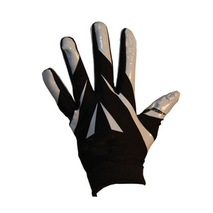 Venta directa de fábrica Guantes de receptor de fútbol Guantes de fútbol con logotipo personalizado asequible Guantes de recepción de fútbol antideslizantes - Product Image 4
